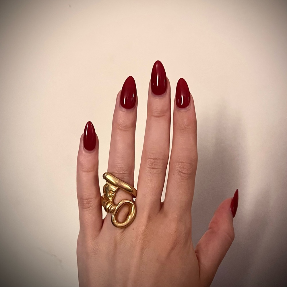 Uno de 50 Gold Plated Ring